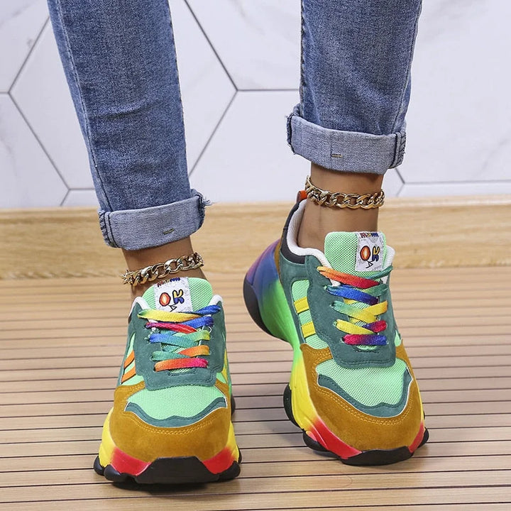 Stilla | Farverige Orthopædiske Sneakers Med Stil