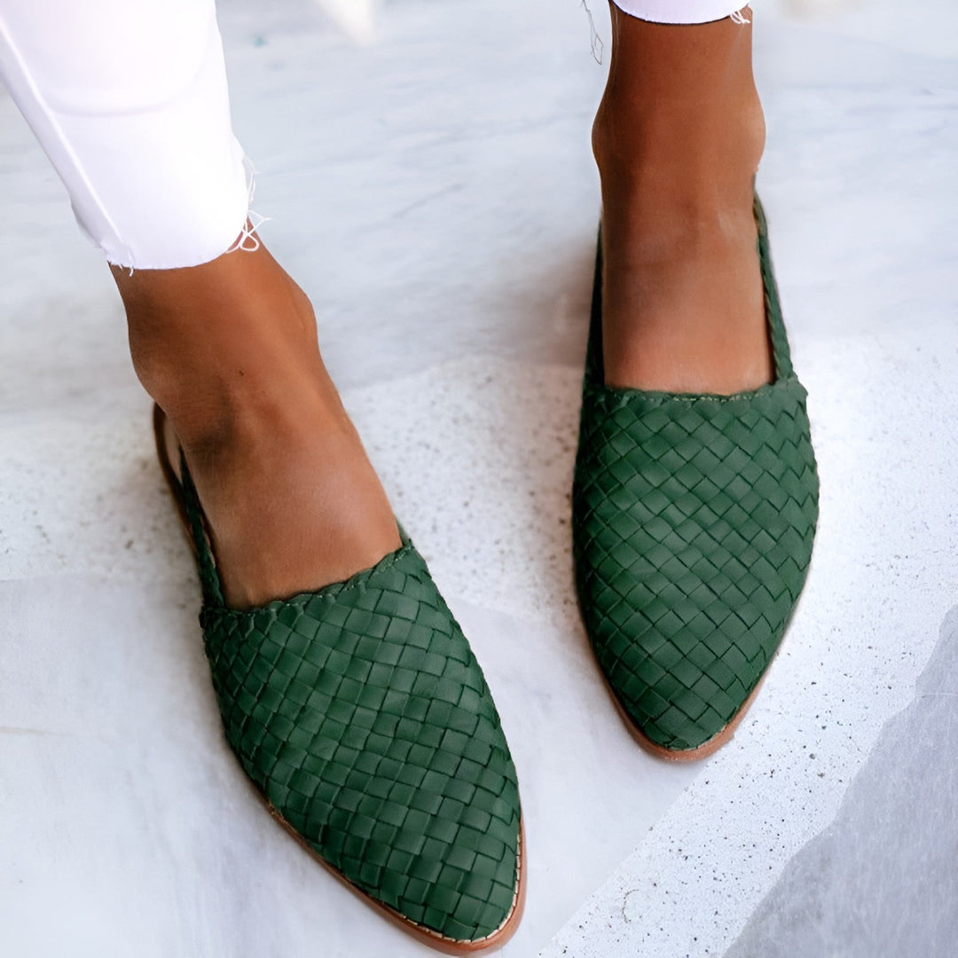 Stilla | Flettede Læder Sandaler Dame