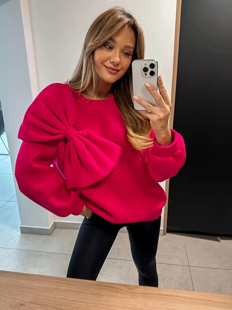 Stilla | Overdimensionerede bomulds sweater med knude