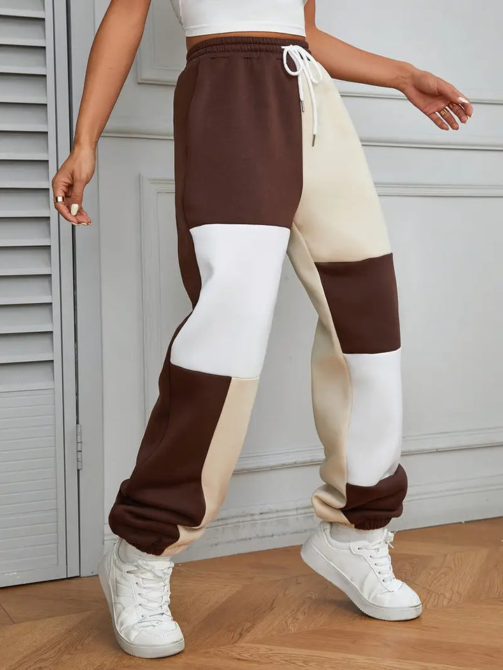 Stilla | Elegant Joggingbuks Med Color Blocking Design