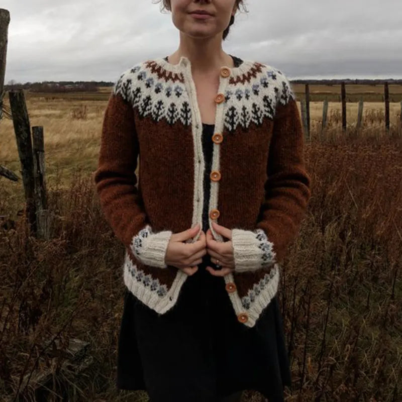 Stilla | Vintage Warmer Island Pullover Med Knapper