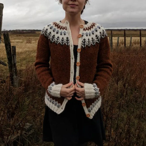 Stilla | Vintage Warmer Island Pullover Med Knapper