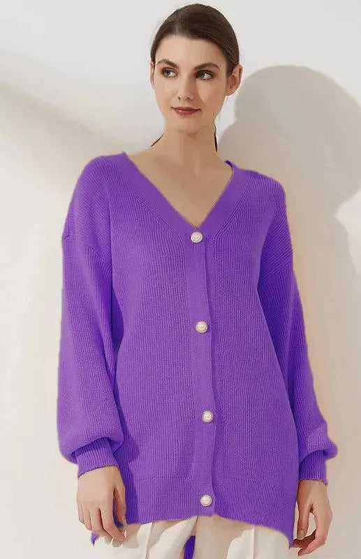 Stilla | Farve Lægger Løs Strikjakke Pullover