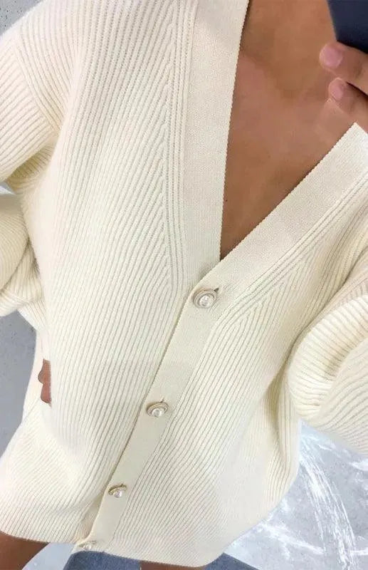 Stilla | Farve Lægger Løs Strikjakke Pullover