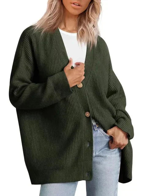 Stilla | V-udskæring-strikjakke til feminine looks