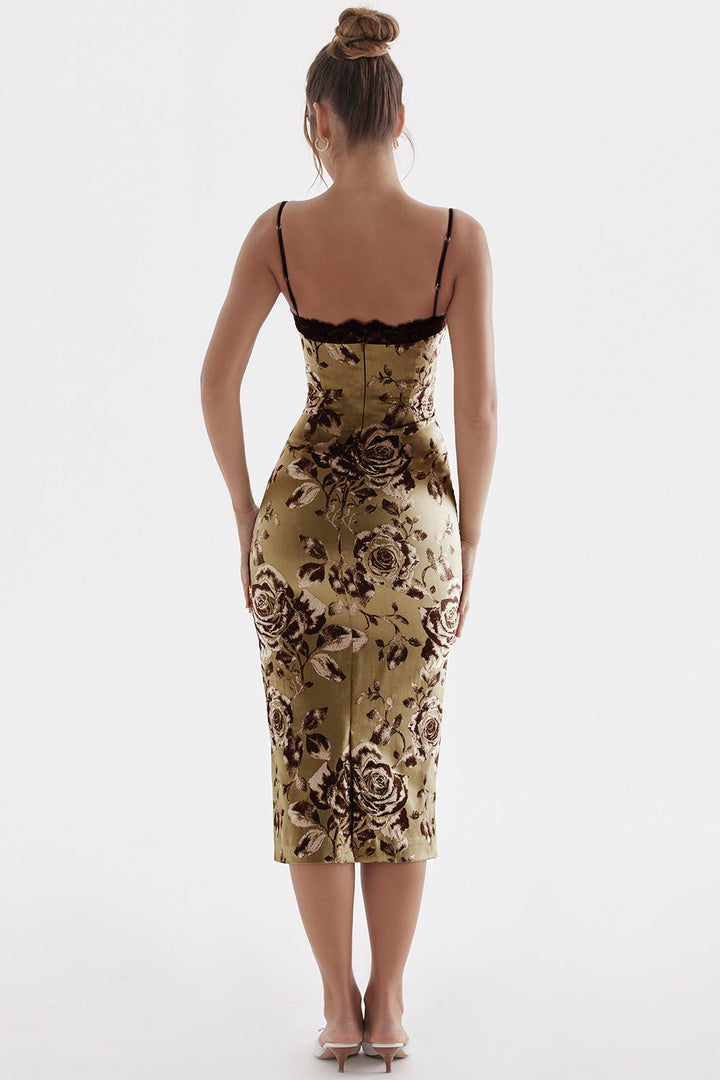 Stilla | Midikjole Med Blomsterprint