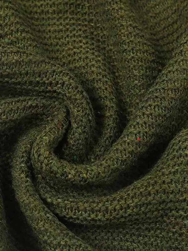 Stilla | Hætte Lang Strikjakke Pullover