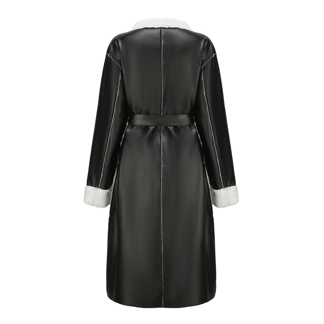 Stilla | Tyk læder trench