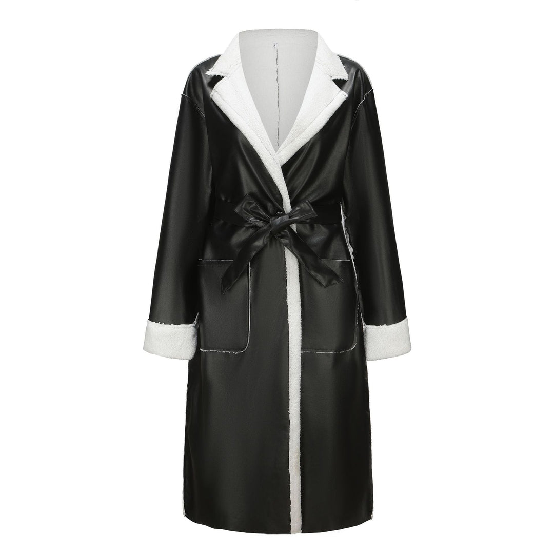 Stilla | Tyk læder trench