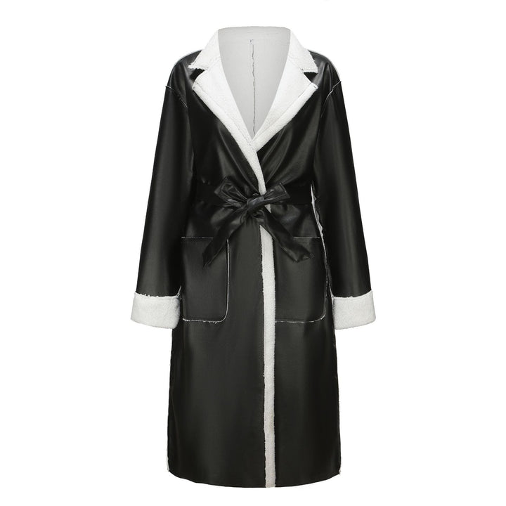 Stilla | Tyk læder trench