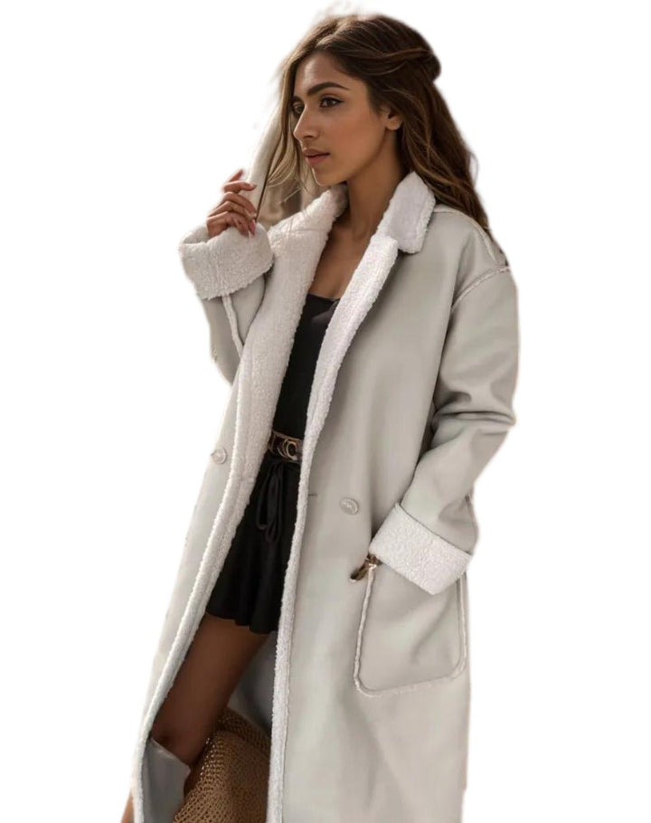 Stilla | Tyk læder trench
