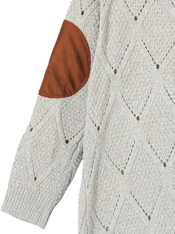 Stilla | Panel Hætte Kvinder Strikjakke Pullover
