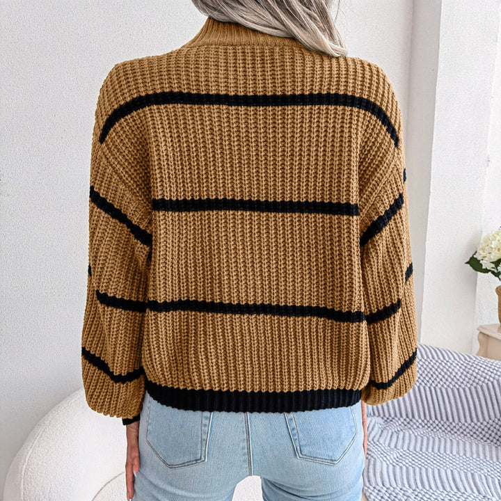 Stilla | Løs Ribbede Turtleneck Pullover