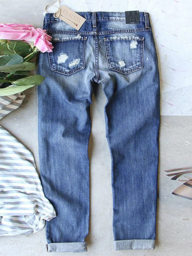 Stilla | Printed Straight Jeans