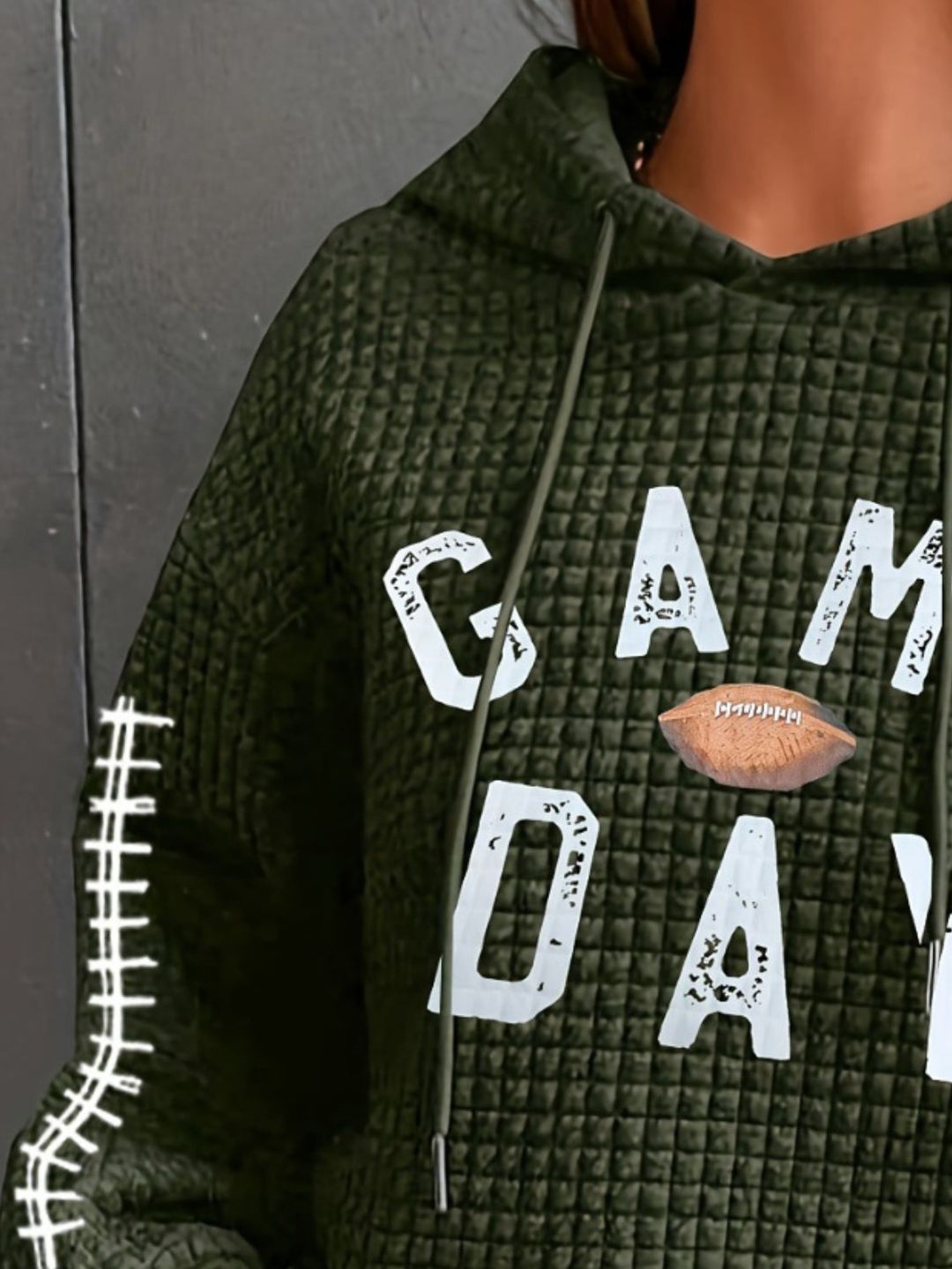 Stilla | Sweatshirt med hætte og snor og lange ærmer