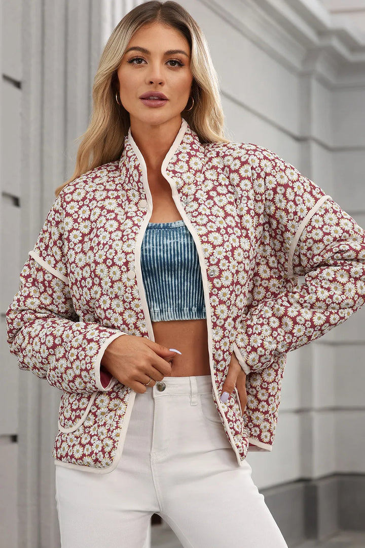 Stilla | Snap Down Mock Neck Frakke