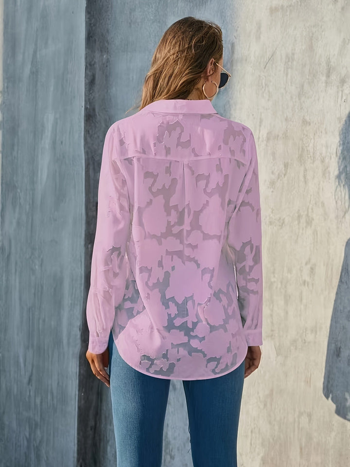 Stilla | Jacquard Dameskjorte