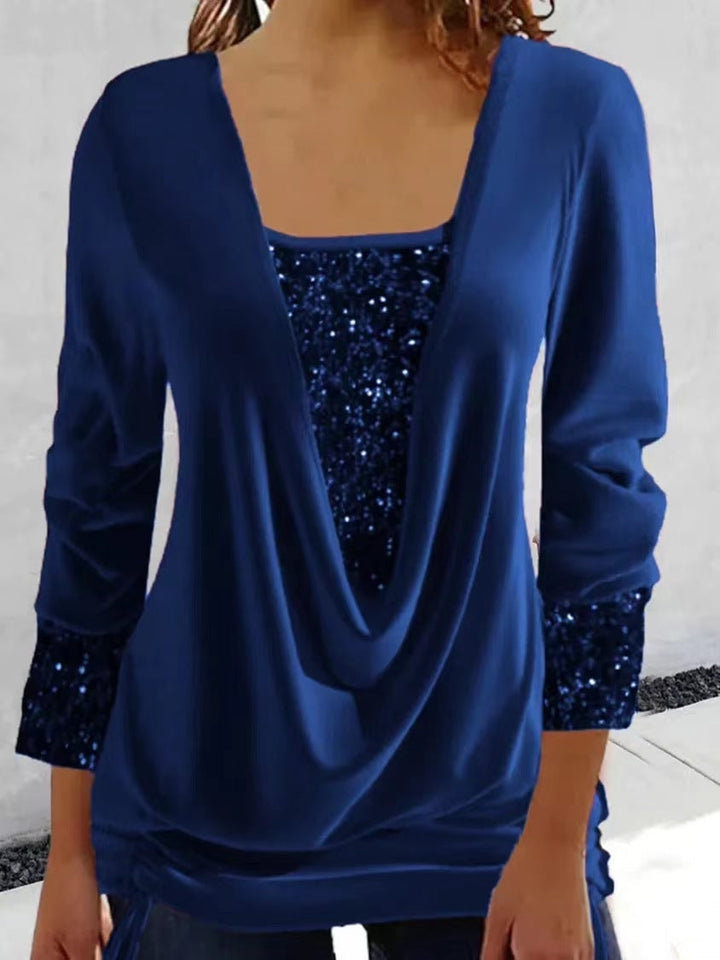 Stilla | Top Med Glitterende Pailletter