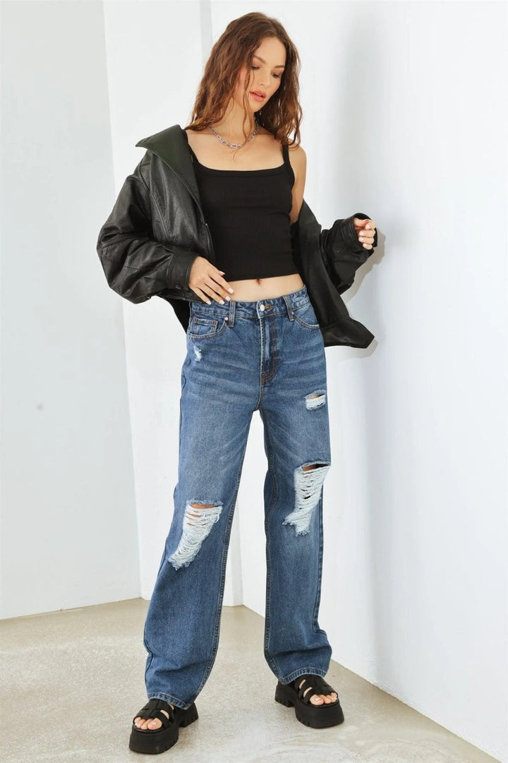 Stilla | KOLLEKTION Slidte Høj Talje Jeans