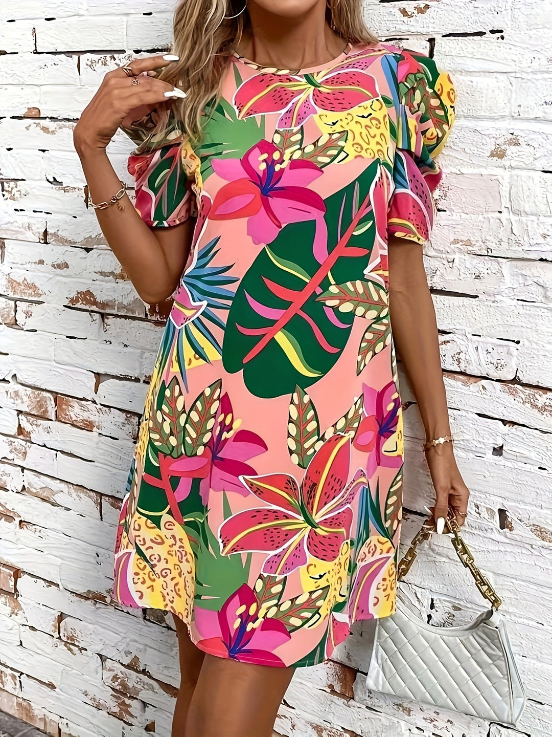 Stilla | Gennemsigtig Let Sommerkjole Med Print