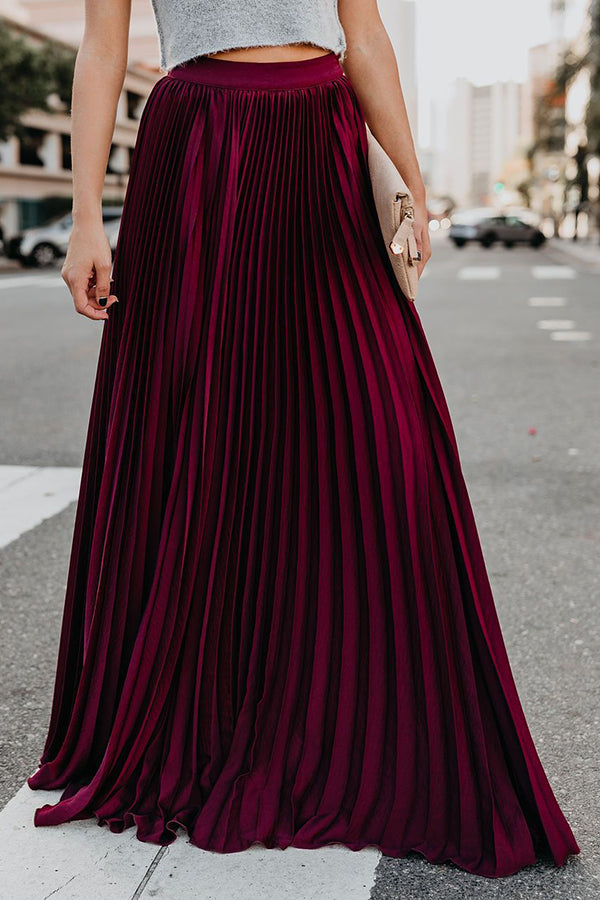 Stilla | for Eternity Plisseret Maxi Nederdel