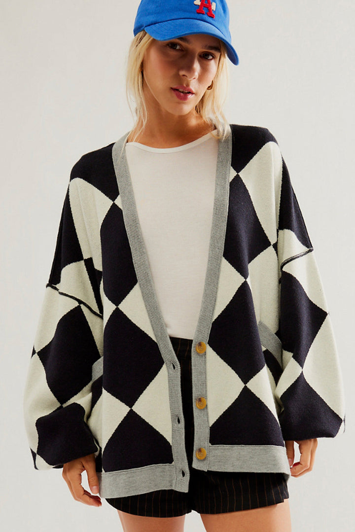 Stilla | Trendy og Løs Cardigan.