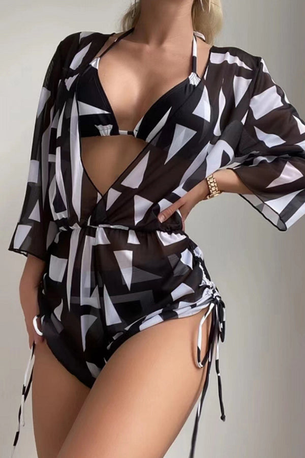Stilla | Cruise the Beach Printed Bikiniundcover up Sæt