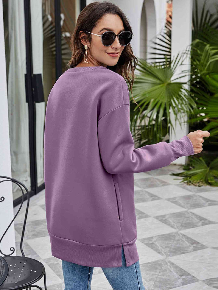 Stilla | Træ Grafik Drop Skulder Sweatshirt