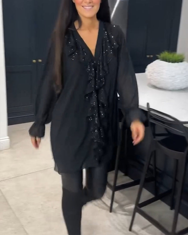 Stilla | Elegant Bluse Med Rynker