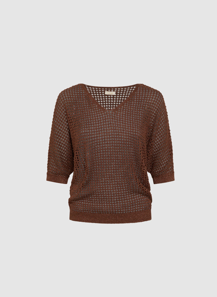 Stilla | Lurex Striktrøje Damer