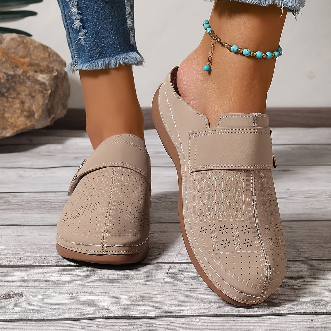 Stilla | Sandaletter Med Kilehæl Komfortable Slip on Sandaler På Platforme Sommer Sko