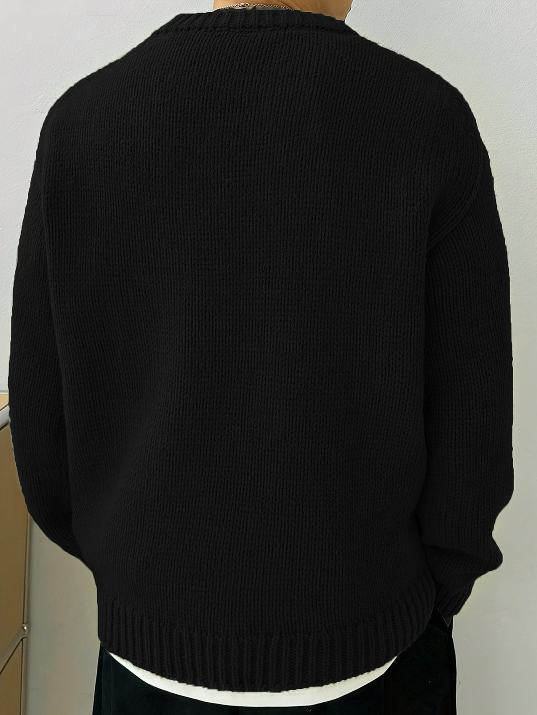 Stilla | Løs Pullover Med Lange Ærmer Og Rund Halsudskæring