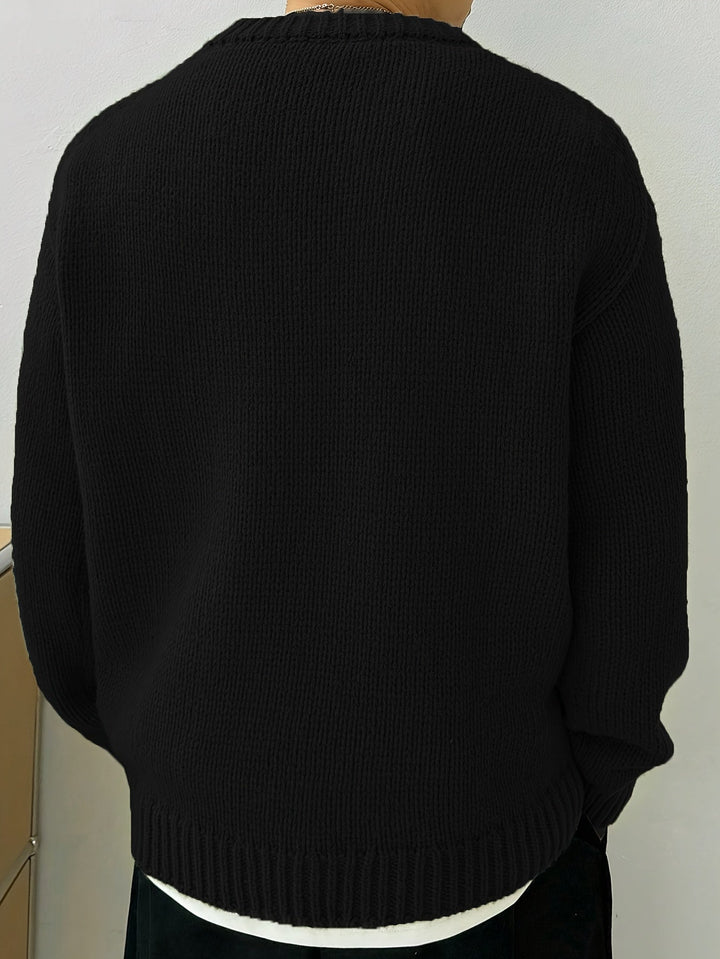 Stilla | Løs Pullover Med Lange Ærmer Og Rund Halsudskæring