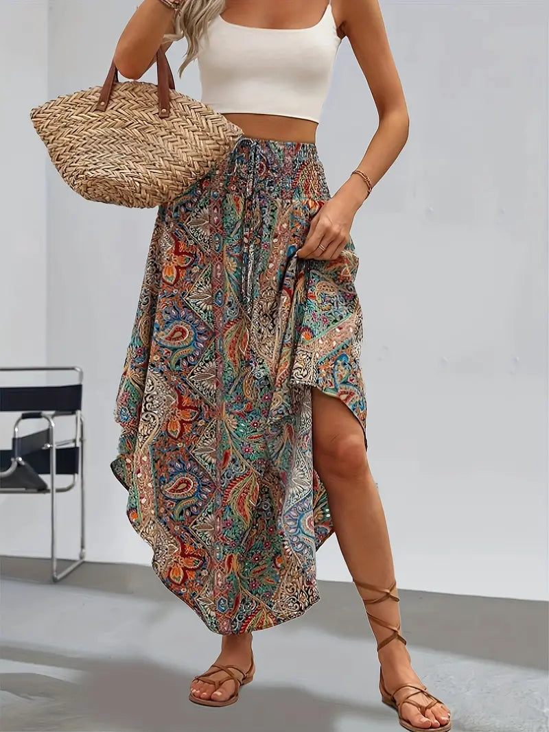 Stilla | Bohemian Trykt Nederdel