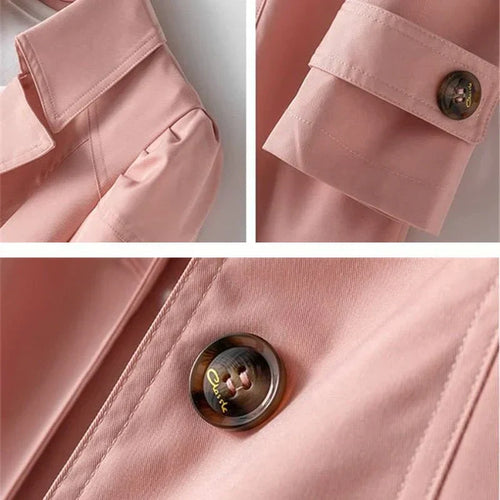 Stilla | Dame Trenchcoat Med Forlommer Og Knaplukning