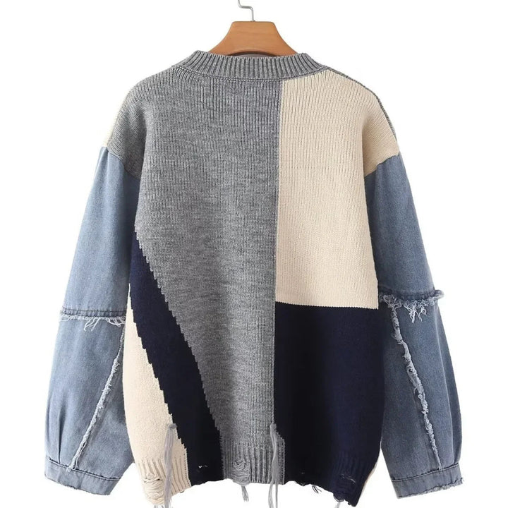 Stilla | Glad patchwork-trøje til kvinder