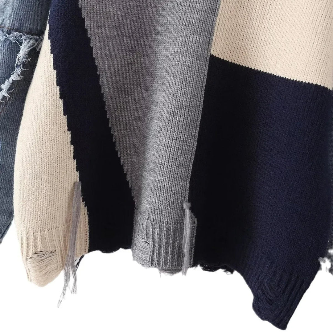 Stilla | Glad patchwork-trøje til kvinder