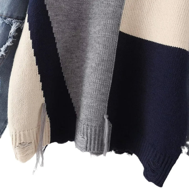 Stilla | Glad patchwork-trøje til kvinder