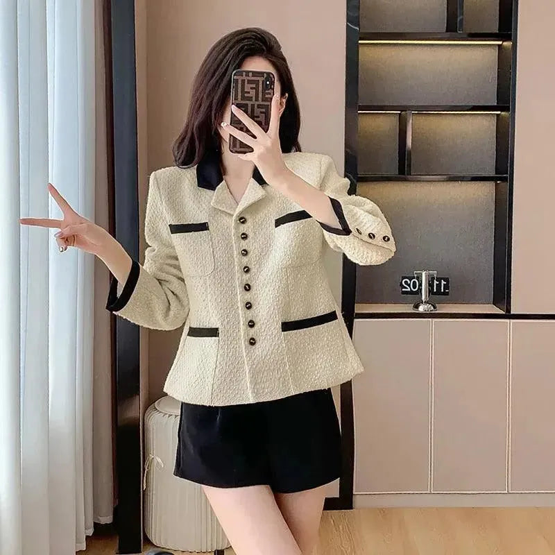 Stilla | Chic Double Pocket Tweed Jakke Damer