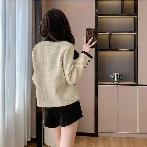 Stilla | Chic Double Pocket Tweed Jakke Damer