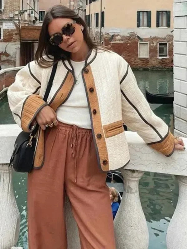 Stilla | Smart Patchwork Dame Steppjakke