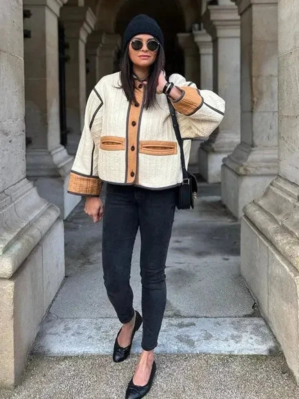 Stilla | Smart Patchwork Dame Steppjakke