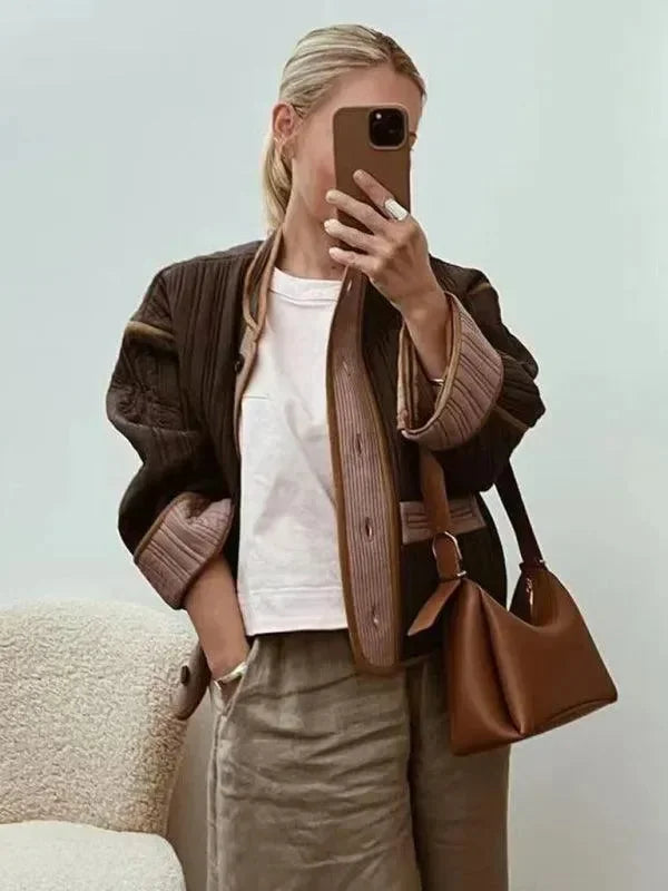 Stilla | Smart Patchwork Dame Steppjakke