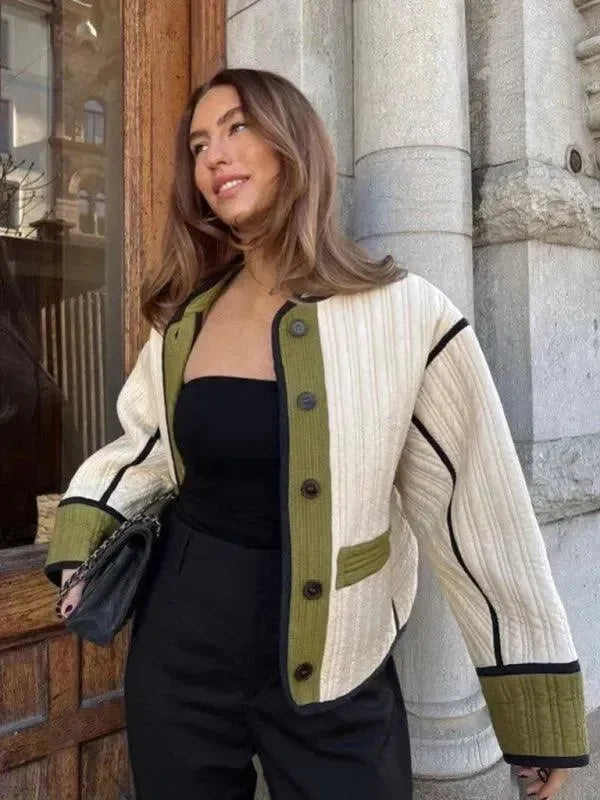 Stilla | Smart Patchwork Dame Steppjakke