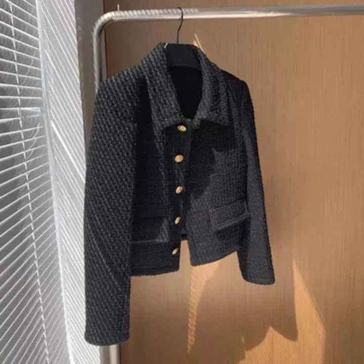 Stilla | Chic Vintage Cropped Tweed Jakke Kvinder