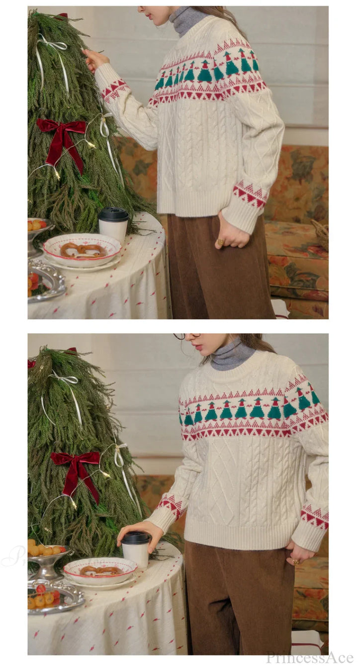 Stilla | Juletræ Vintage Fair Isle Pullover