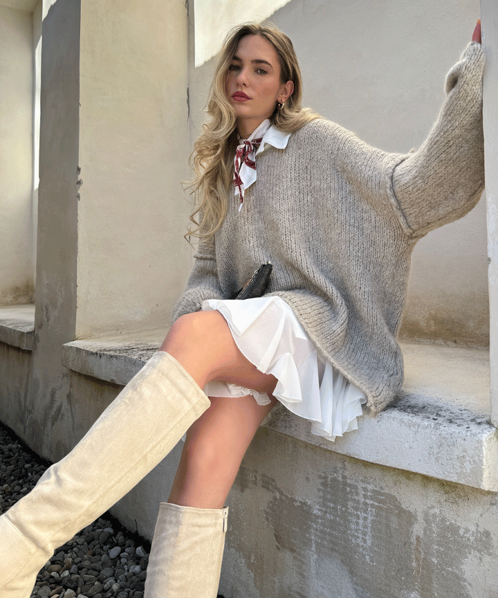 Stilla | Elegant Hvid Nederdel