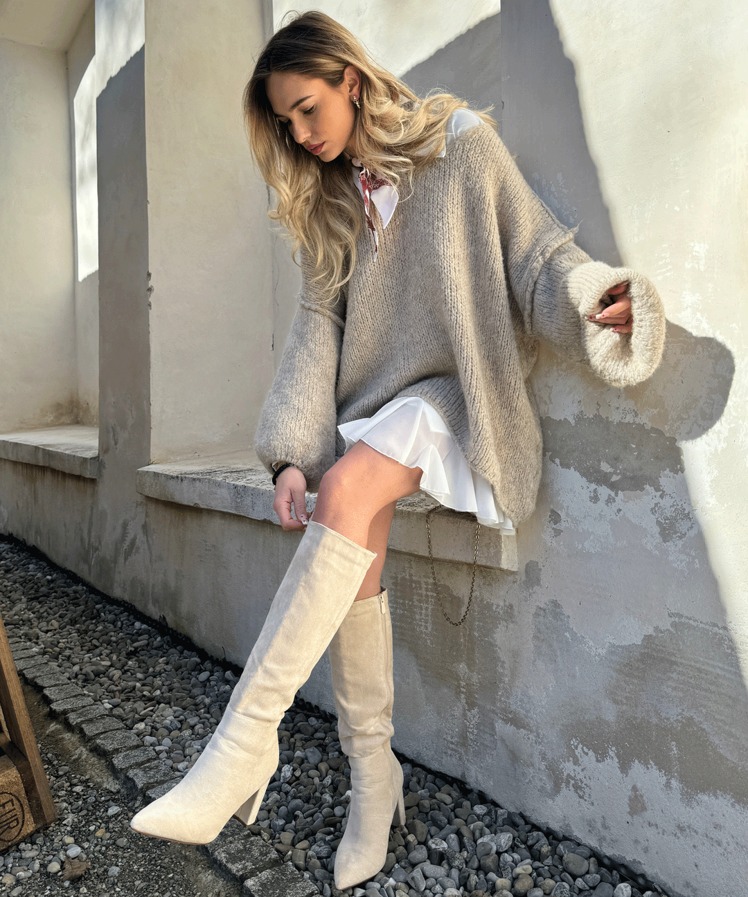 Stilla | Elegant Hvid Nederdel