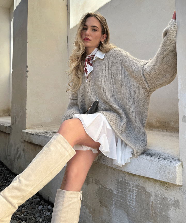 Stilla | Elegant Hvid Nederdel