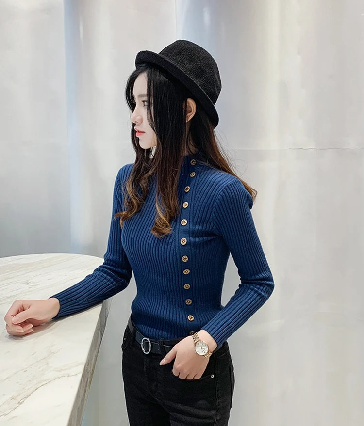 Stilla | Elegant rullekrave sweater i strik til kvinder